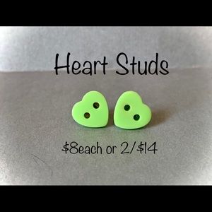 Heart Stud Earrings